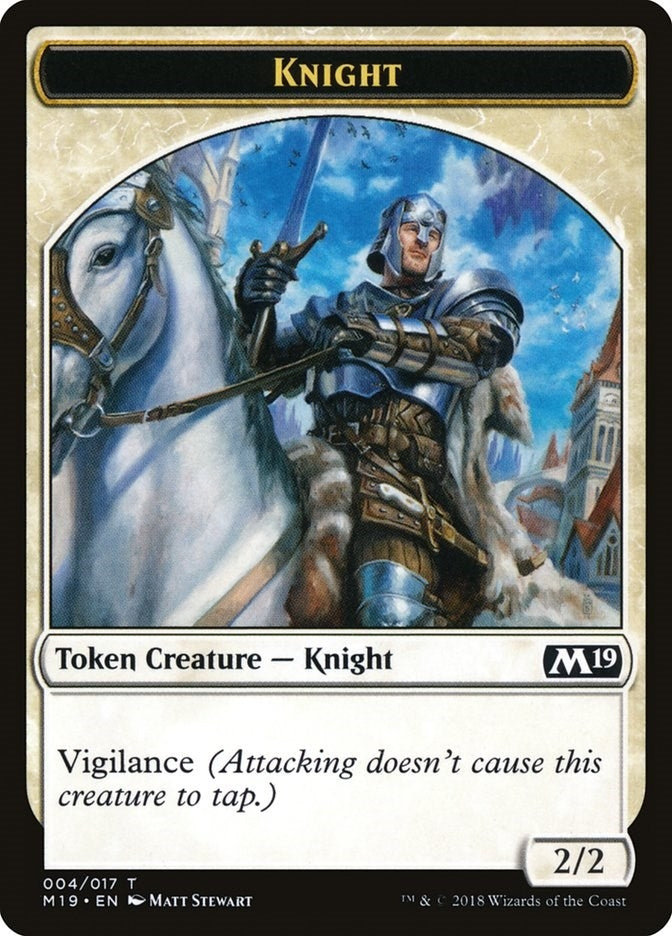 Image for Knight Token (4) [Core Set 2019] - Magic: The Gathering