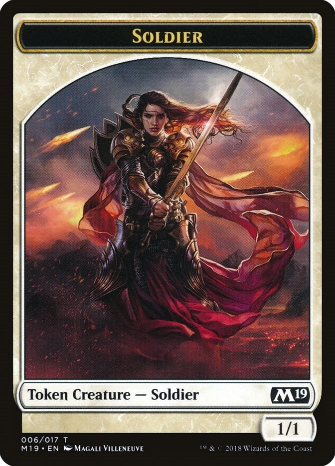 Image for Soldier Token (6) [Core Set 2019] - Magic: The Gathering