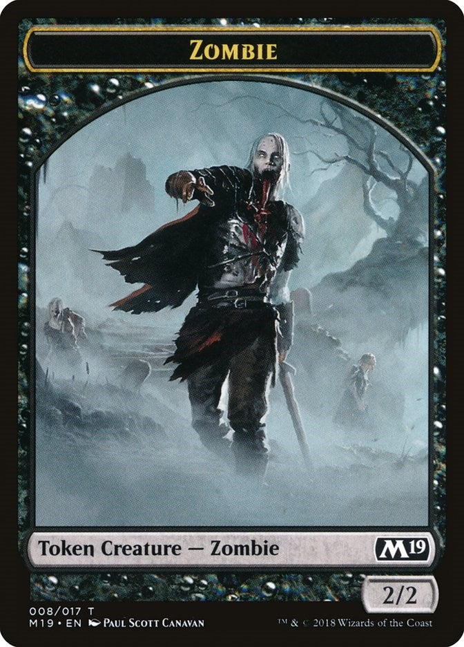 Image for Zombie Token (8) [Core Set 2019] - Magic: The Gathering