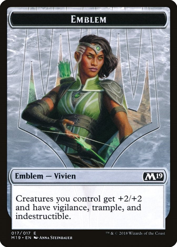 Image for Emblem - Vivien Reid (17) [Core Set 2019] - Magic: The Gathering