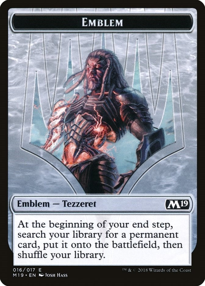 Image for Emblem - Tezzeret, Artifice Master (16) [Core Set 2019] - Magic: The Gathering