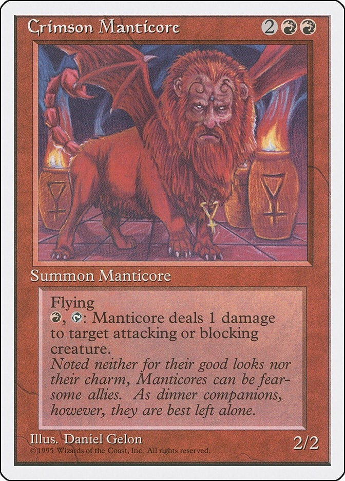 Image for Crimson Manticore [Fourth Edition] - Magic: The Gathering