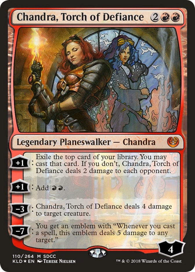 Image for Chandra, Torch of Defiance (SDCC 2018 Exclusive) (110) [Media Promos] - Magic: The Gathering