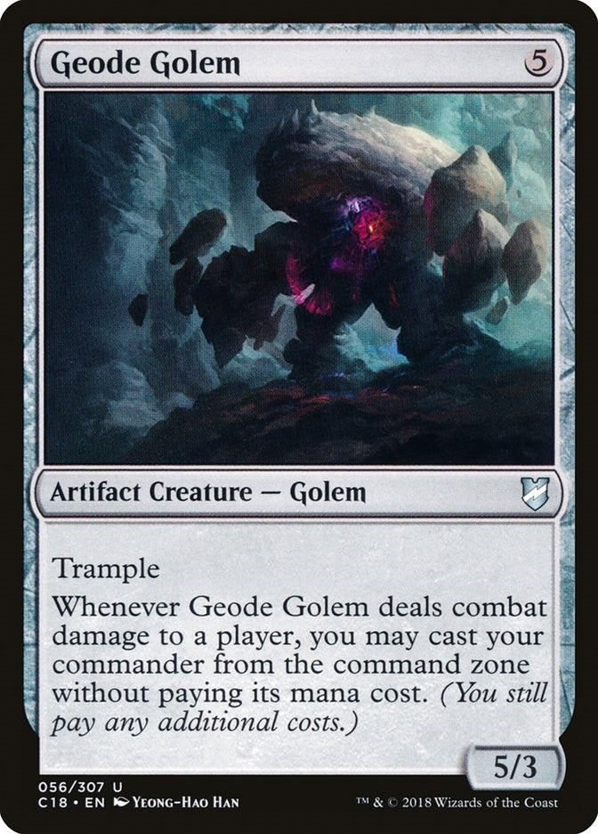 Image for Geode Golem (56) [Commander 2018] - Magic: The Gathering