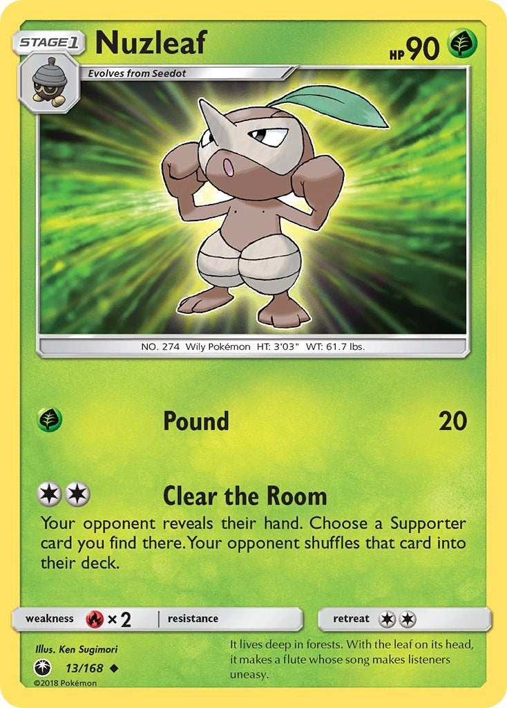 Image for Nuzleaf (13/168) [SM - Celestial Storm] - Pokemon