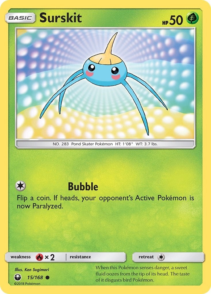 Image for Surskit (15/168) [SM - Celestial Storm] - Pokemon