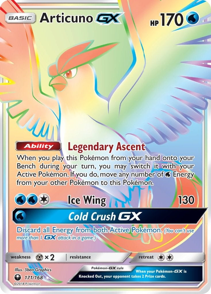 Image for Articuno GX (Secret) (171/168) [SM - Celestial Storm] - Pokemon