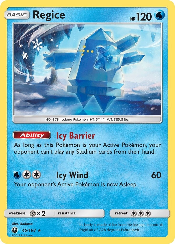 Image for Regice (45/168) [SM - Celestial Storm] - Pokemon