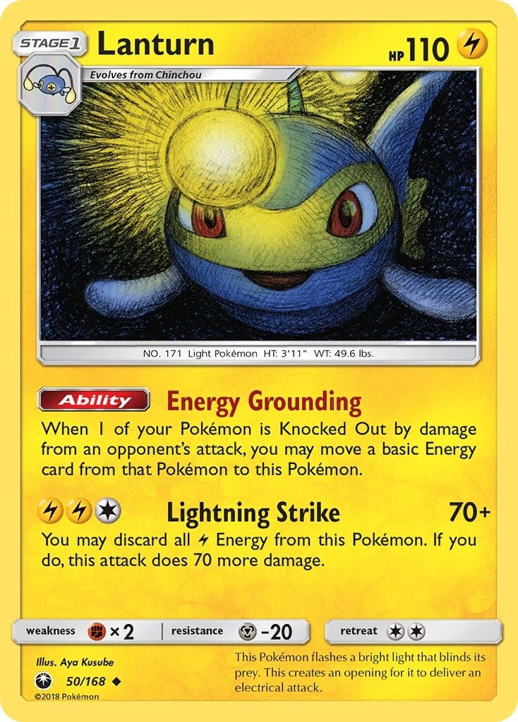 Image for Lanturn (50/168) [SM - Celestial Storm] - Pokemon