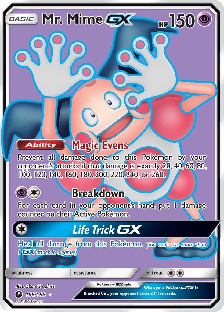 Image for Mr. Mime GX (Full Art) (156/168) [SM - Celestial Storm] - Pokemon