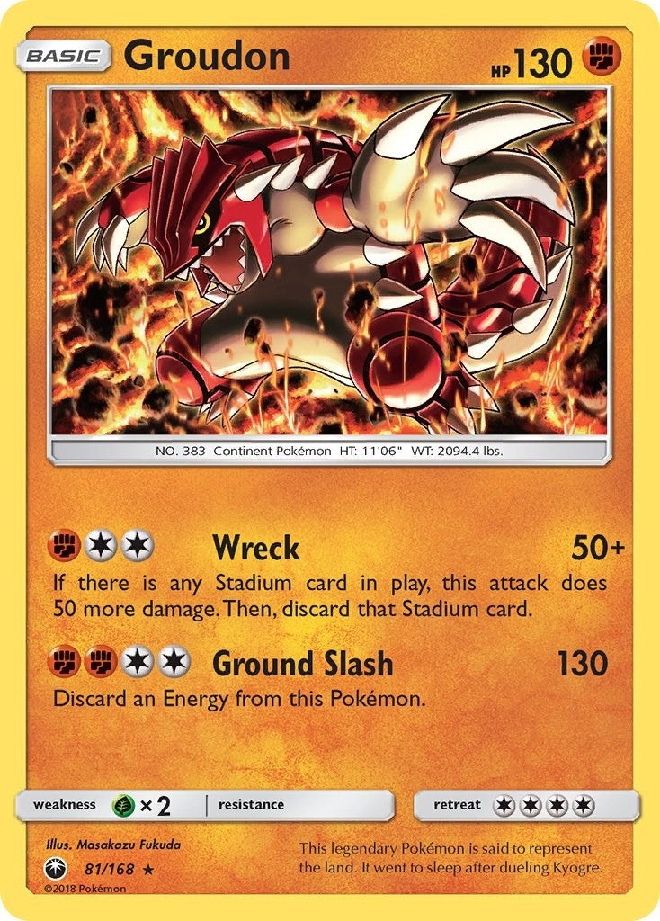 Image for Groudon (81/168) [SM - Celestial Storm] - Pokemon