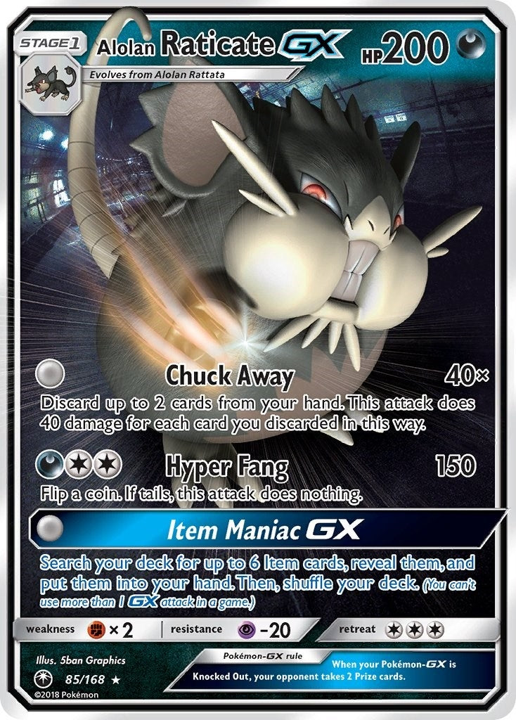 Image for Alolan Raticate GX (85/168) [SM - Celestial Storm] - Pokemon