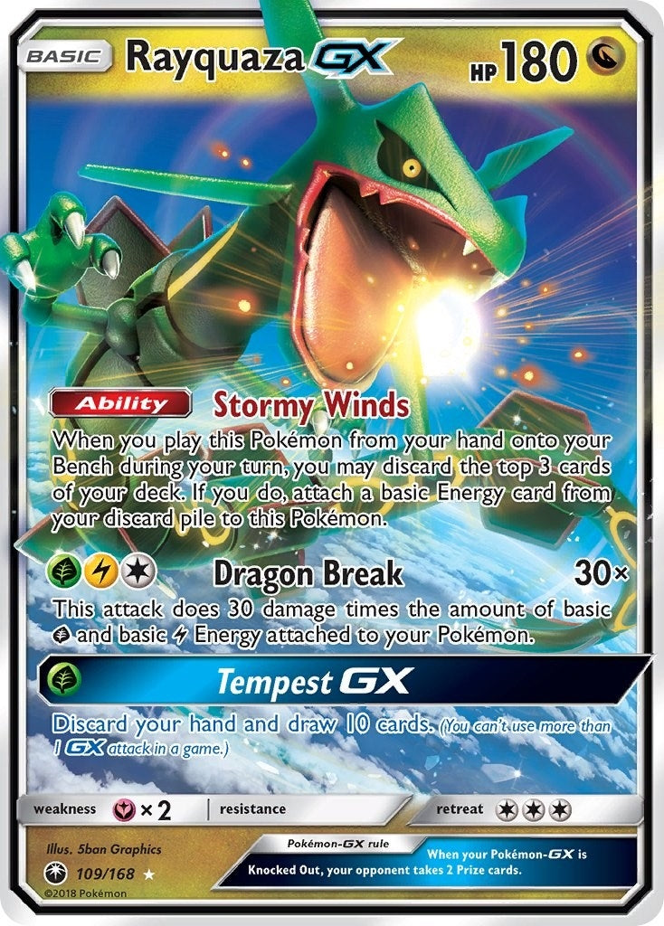 Image for Rayquaza GX (109/168) [SM - Celestial Storm] - Pokemon
