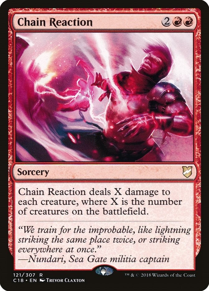Image for Chain Reaction (121) [Commander 2018] - Magic: The Gathering