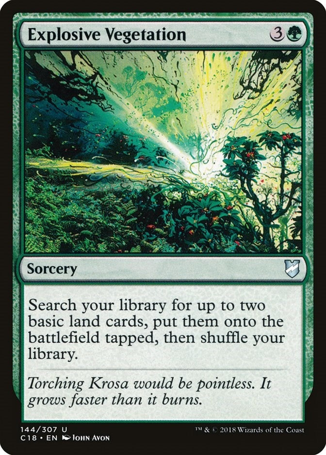 Image for Explosive Vegetation (144) [Commander 2018] - Magic: The Gathering