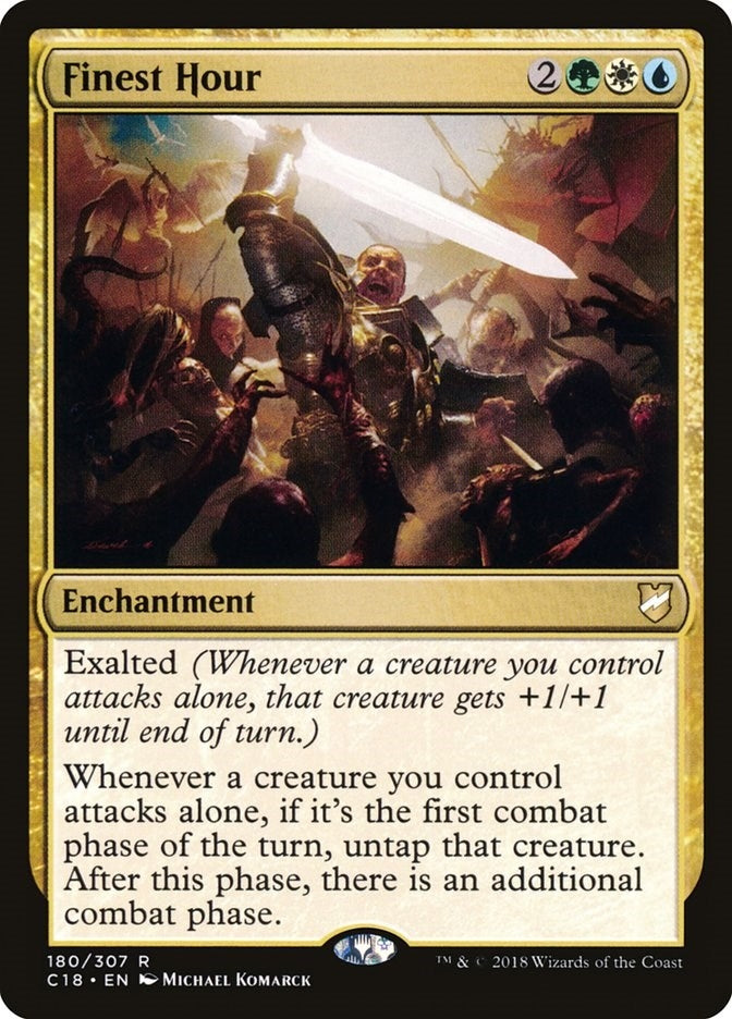 Image for Finest Hour (180) [Commander 2018] - Magic: The Gathering