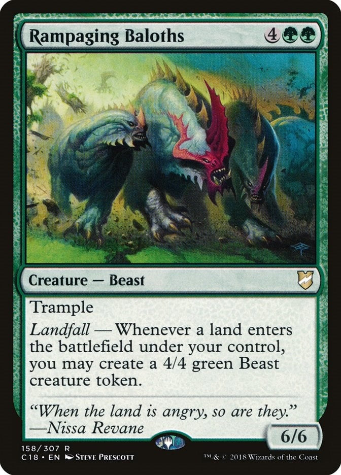 Image for Rampaging Baloths (158) [Commander 2018] - Magic: The Gathering