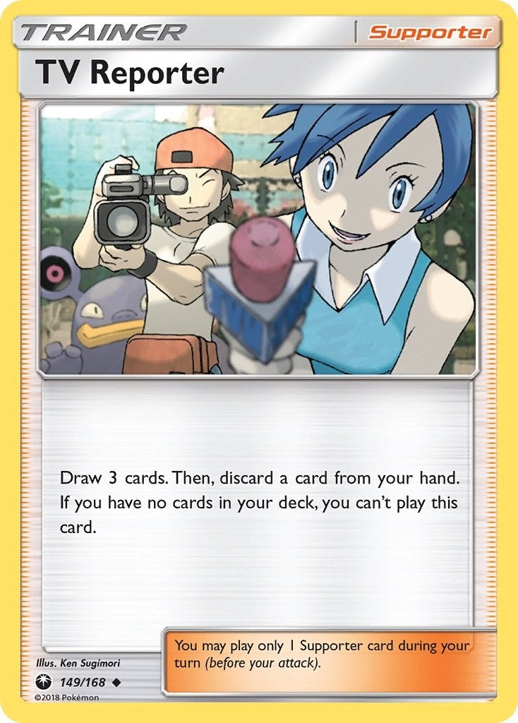 Image for TV Reporter (149/168) [SM - Celestial Storm] - Pokemon