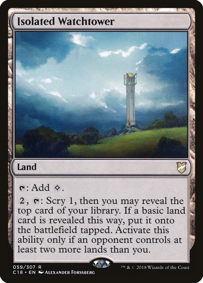 Image for Isolated Watchtower (59) [Commander 2018] - Magic: The Gathering
