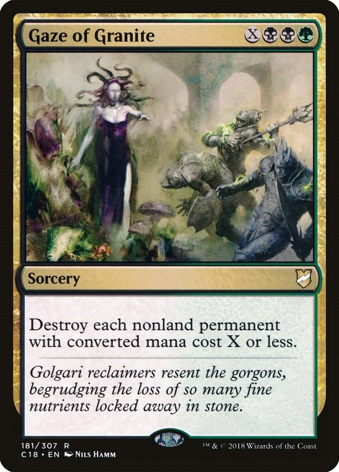 Image for Gaze of Granite (181) [Commander 2018] - Magic: The Gathering