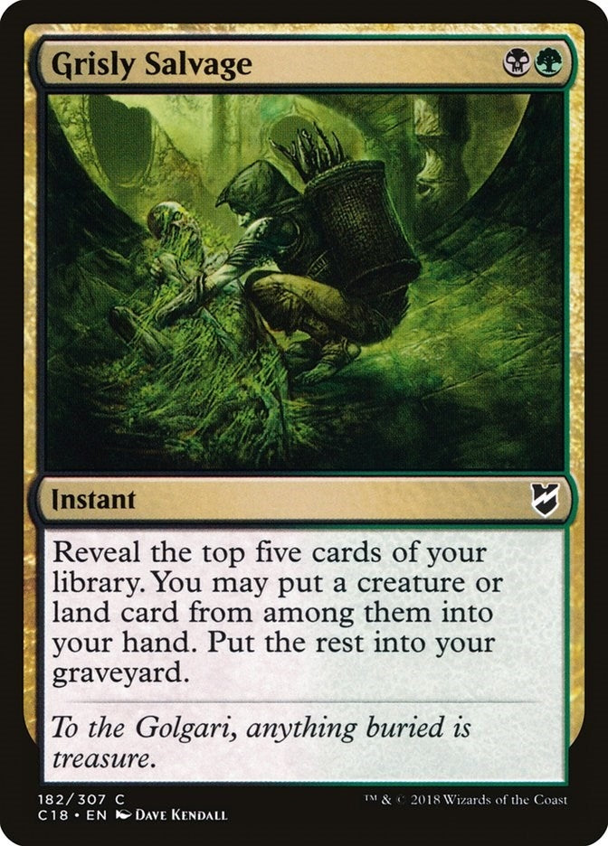 Image for Grisly Salvage (182) [Commander 2018] - Magic: The Gathering