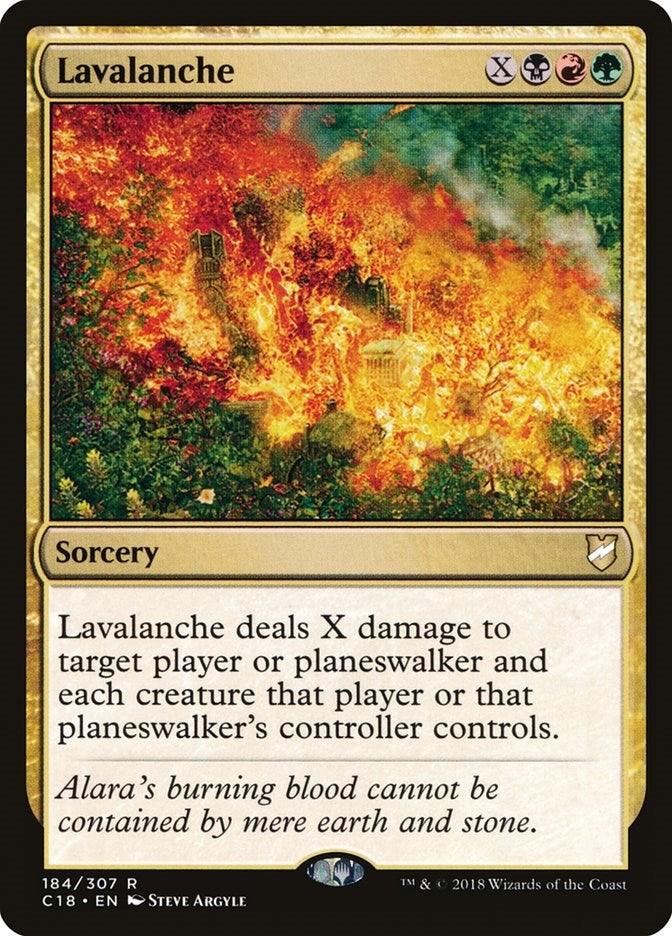 Image for Lavalanche (184) [Commander 2018] - Magic: The Gathering