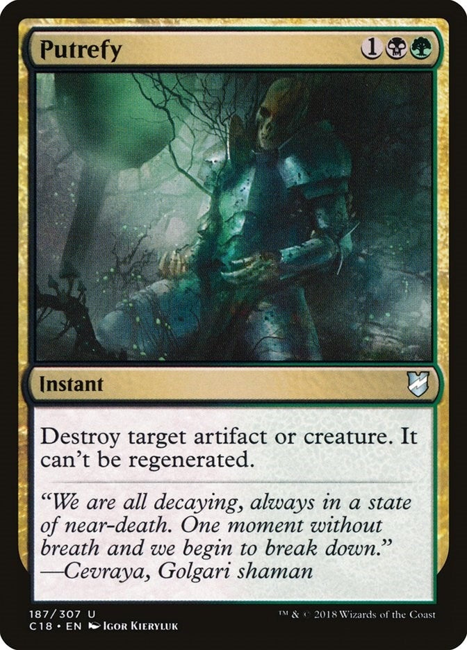 Image for Putrefy (187) [Commander 2018] - Magic: The Gathering