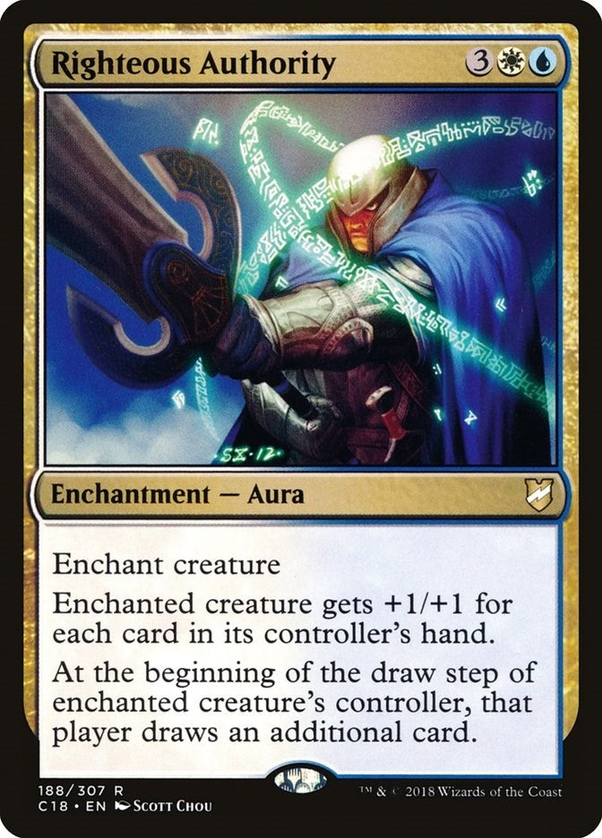 Image for Righteous Authority (188) [Commander 2018] - Magic: The Gathering