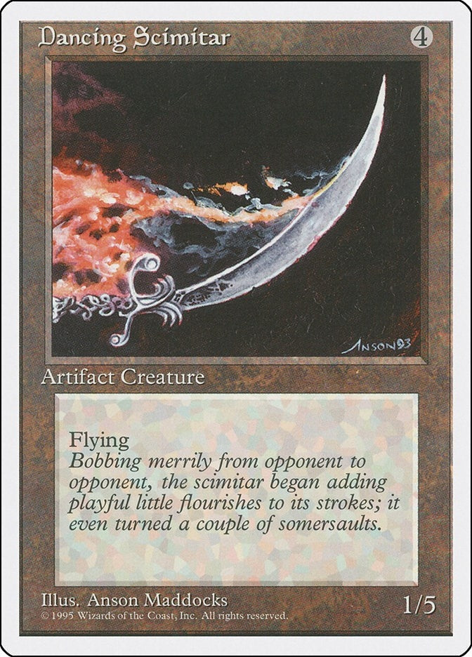 Image for Dancing Scimitar [Fourth Edition] - Magic: The Gathering