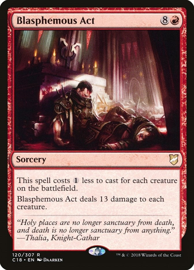 Image for Blasphemous Act (120) [Commander 2018] - Magic: The Gathering