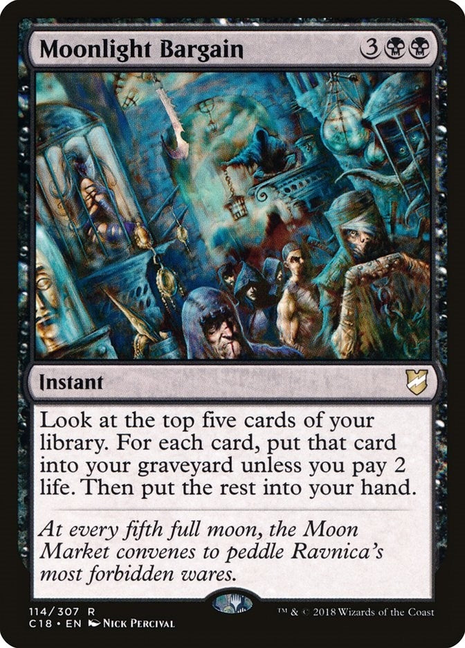 Image for Moonlight Bargain (114) [Commander 2018] - Magic: The Gathering