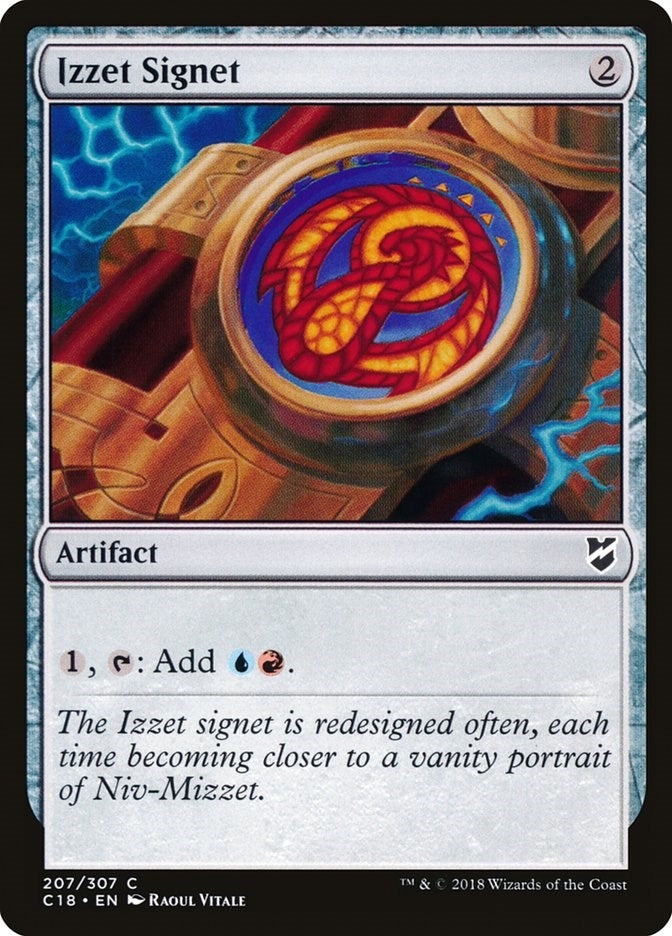 Image for Izzet Signet (207) [Commander 2018] - Magic: The Gathering