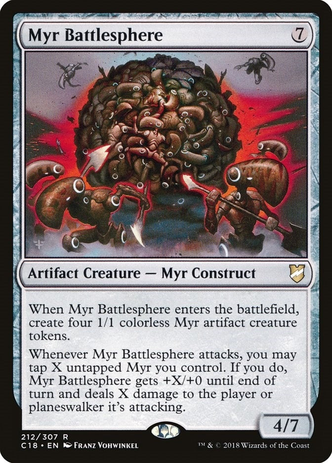 Image for Myr Battlesphere (212) [Commander 2018] - Magic: The Gathering