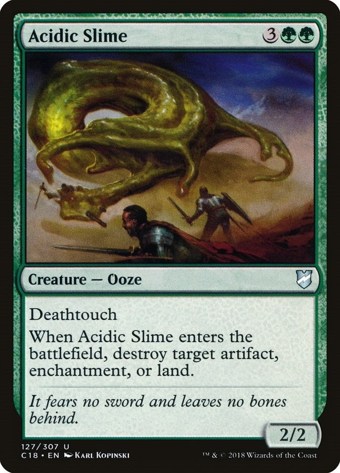 Image for Acidic Slime (127) [Commander 2018] - Magic: The Gathering