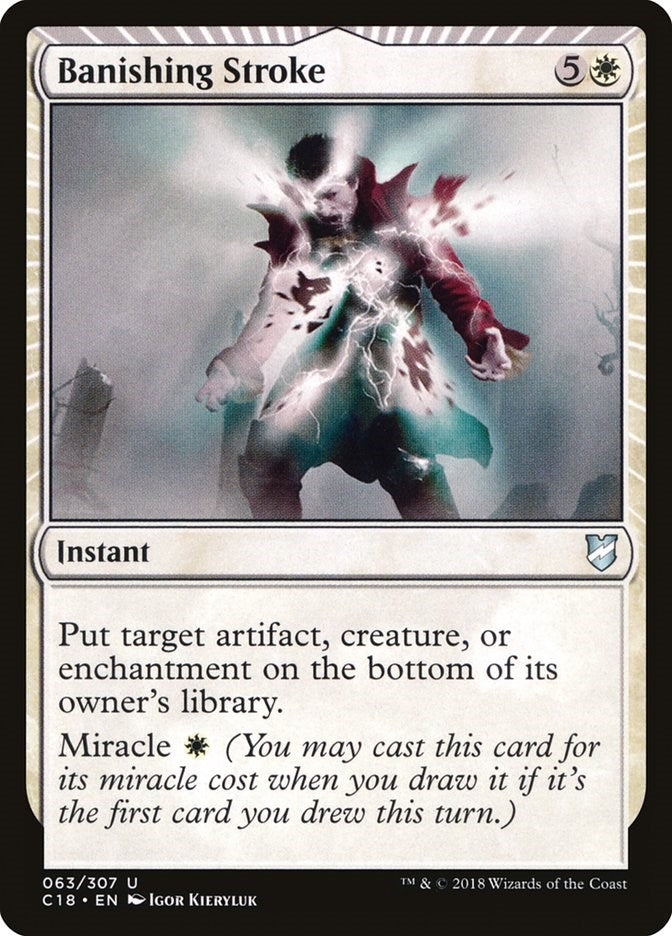 Image for Banishing Stroke (63) [Commander 2018] - Magic: The Gathering