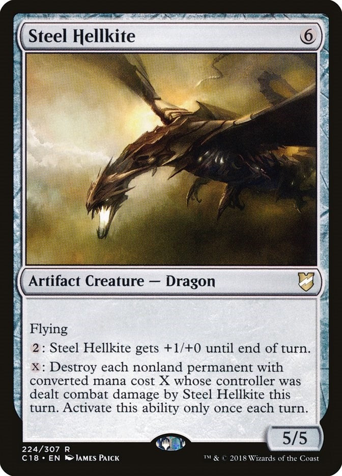 Image for Steel Hellkite (224) [Commander 2018] - Magic: The Gathering