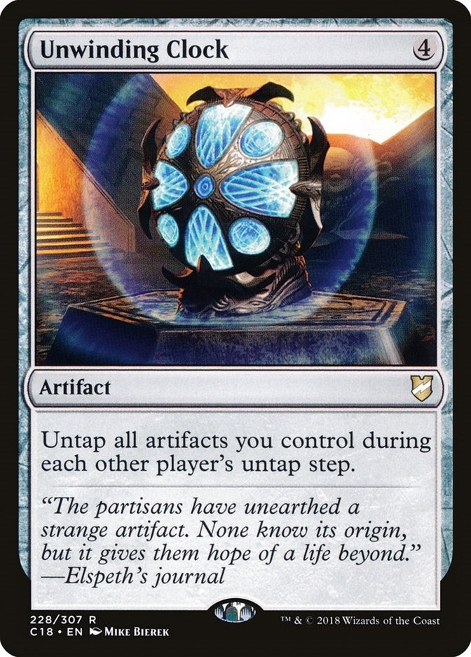 Image for Unwinding Clock (228) [Commander 2018] - Magic: The Gathering