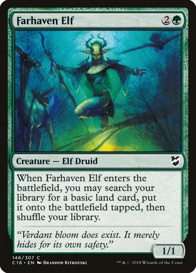 Image for Farhaven Elf (146) [Commander 2018] - Magic: The Gathering