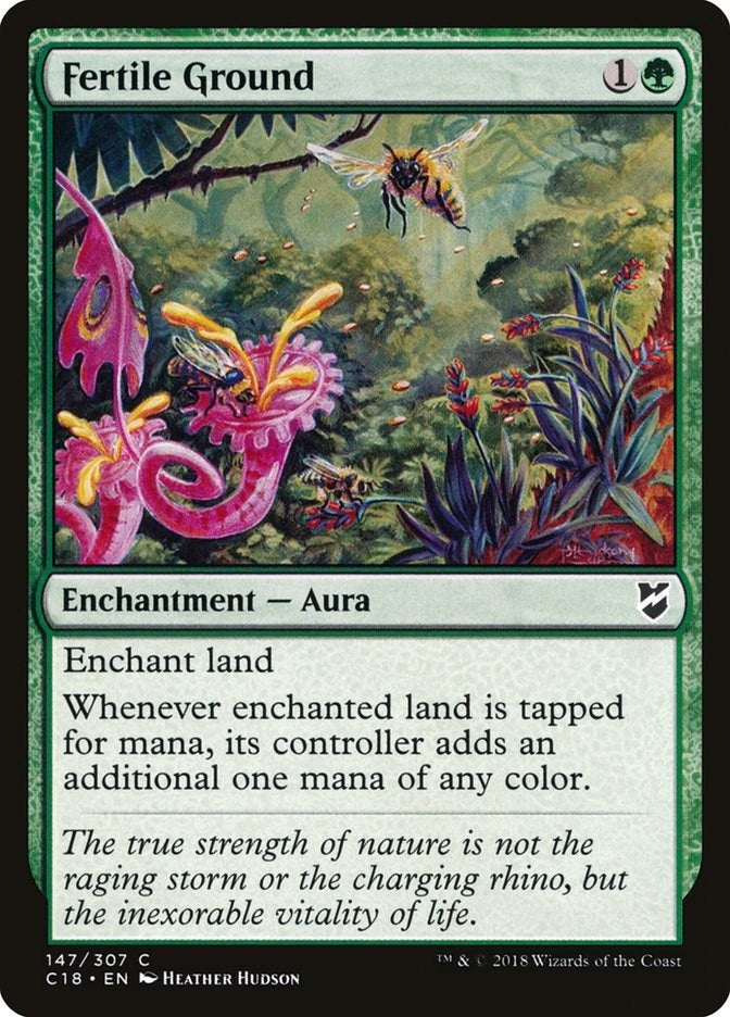 Image for Fertile Ground (147) [Commander 2018] - Magic: The Gathering