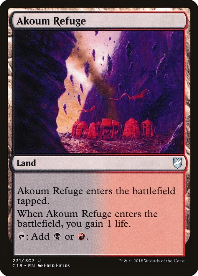 Image for Akoum Refuge (231) [Commander 2018] - Magic: The Gathering