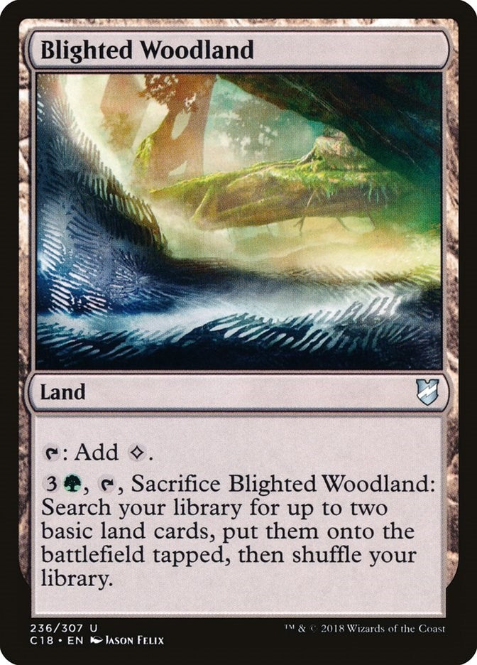 Image for Blighted Woodland (236) [Commander 2018] - Magic: The Gathering