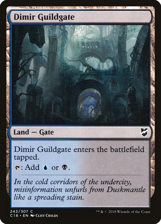 Image for Dimir Guildgate (243) [Commander 2018] - Magic: The Gathering