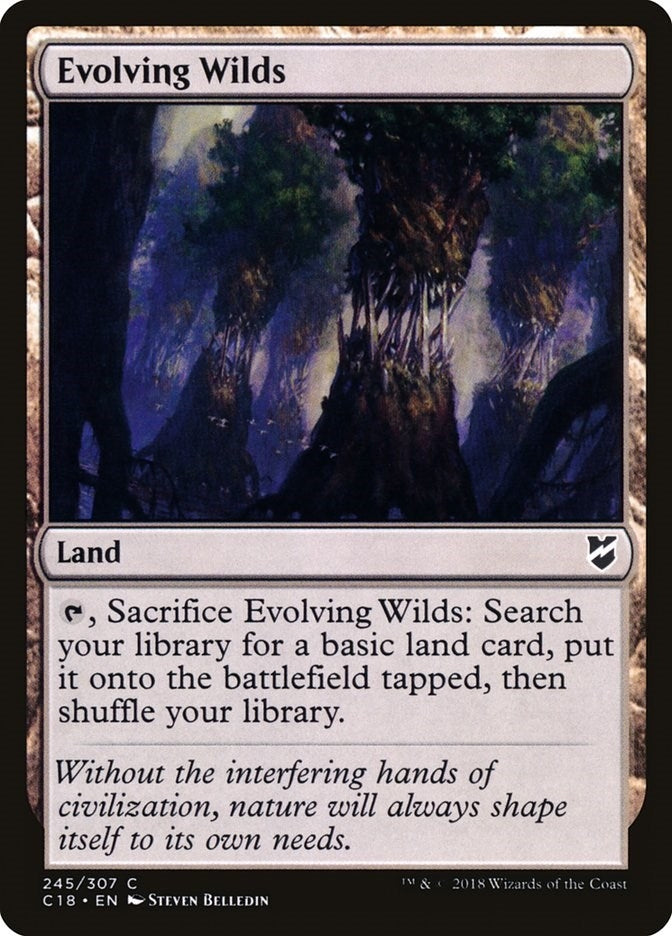 Image for Evolving Wilds (245) [Commander 2018] - Magic: The Gathering