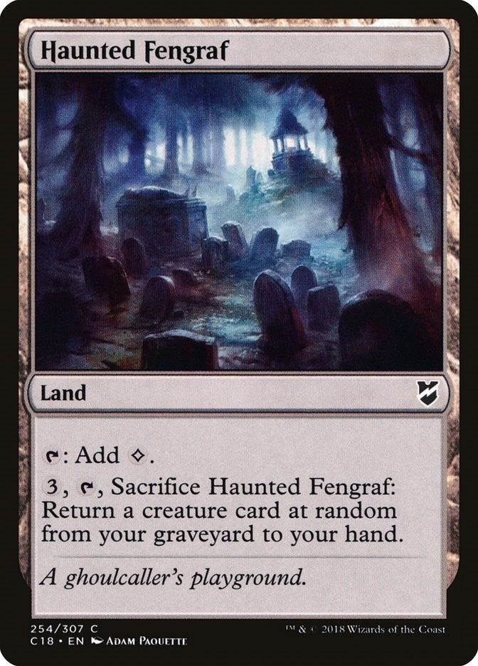 Image for Haunted Fengraf (254) [Commander 2018] - Magic: The Gathering