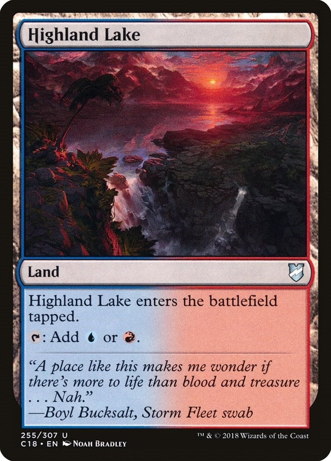 Image for Highland Lake (255) [Commander 2018] - Magic: The Gathering