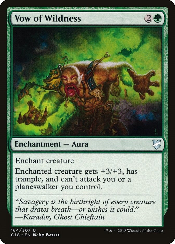 Image for Vow of Wildness (164) [Commander 2018] - Magic: The Gathering