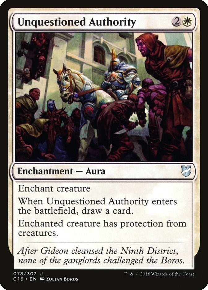 Image for Unquestioned Authority (78) [Commander 2018] - Magic: The Gathering