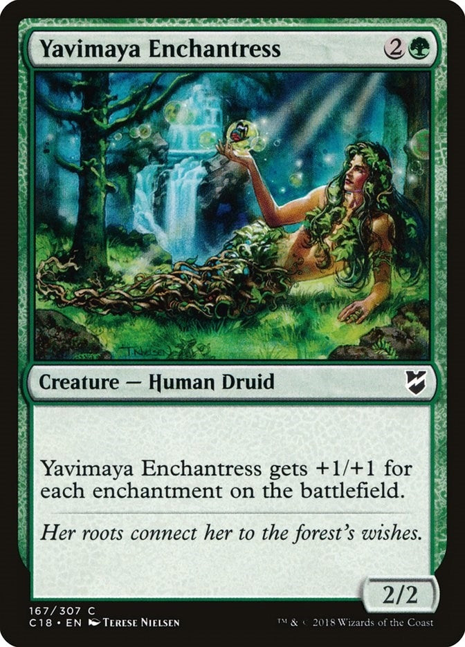 Image for Yavimaya Enchantress (167) [Commander 2018] - Magic: The Gathering