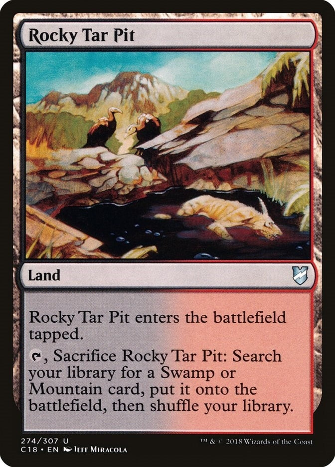 Image for Rocky Tar Pit (274) [Commander 2018] - Magic: The Gathering