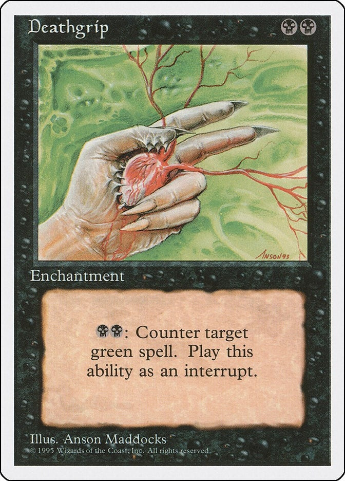 Image for Deathgrip (14) [Fourth Edition] - Magic: The Gathering